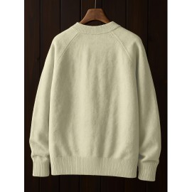 Plus Size, Women's Beige Sweater - Longline Sweater Coat with Button Front, Thick Cable Texture, Machine Washable Winter Sweater for Everyday & Formal Outfits - Elegant Sweater for Women, Sweater, Medium Elasticity Fabric