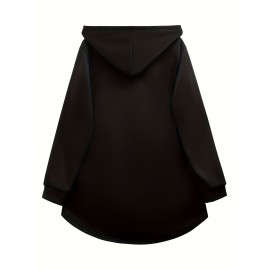 Women's Funny Penguin Graphic Hooded Jacket - Winter Coat with 