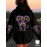 [Vibrant Print Hoodie] Vibrant Print | Women's Elephant Hoodie - Cozy Fleece-Lined Zip-Up Sweatshirt with Front Pocket, Long Sleeve Pullover for Fall & Winter | Durable Casualwear