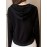 Women's Hooded Sweatshirt - All-Season Casual Pullover Hoodie with Front Button Closure, Machine Washable Sweater for Everyday & Formal Outfits, Relaxed Style, Sleek Appearance, Soft Texture, Stylish Top, Trend Followers