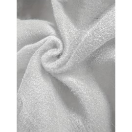 Women's Light Green Hooded Sweatshirt Dress with Inspirational 