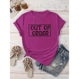 Women's Casual Short-Sleeve T-Shirt with 